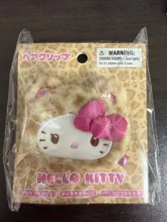 ハローキティ ギャルクマ　前髪ピン　ヒョウ柄