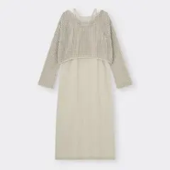 GU 2ピースニットキャミソール ワンピース　3XL