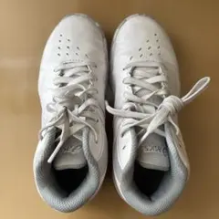 asics ホワイト スニーカー　バスケットシューズ　サイズ21.0