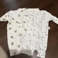 動物柄ロンパース 70cm コットン100% 2枚セット