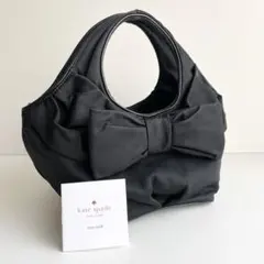 ケイトスペード kate spade ハンドバッグ ナイロン リボン ブラック