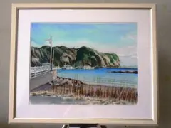 絵画色鉛筆風景画『沖縄の海』原画 - メルカリ