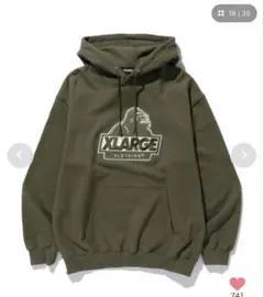 ［お値下げ可能◎］XLARGE エクストララージ パーカー カーキ Mサイズ