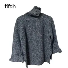 fifth タートルネックニット レディース グレー 秋冬 ニット 美品のサムネイル