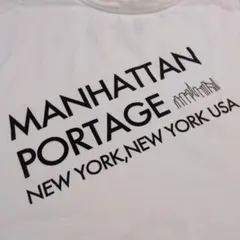MANHATTAN PORTAGE ビッグロゴ 白 XL バックロゴ 半袖Tのサムネイル