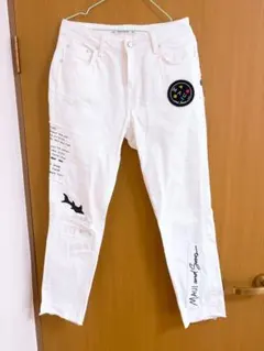 ZARA MAUI&SONS　デニムパンツ　ホワイト　34　Mサイズ
