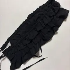 フリル付き黒つけ襟