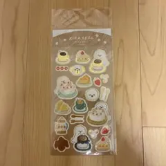 KIRA SEAL カフェわんこ 箔押しシールシート