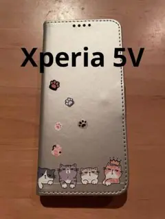 Xperia 5V スマホケース　手帳 猫　ネコ　ねこ