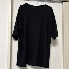 マチュウノヨモギ　黒のオーバーサイズTシャツ