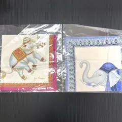 JIM THOMPON Thai Silk　ハンカチ2枚　未開封のサムネイル