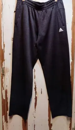 ☆US古着アディダス杢カラー黒/トラックパンツ/L