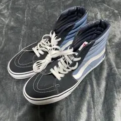 vans ネイビー/グレー ハイカットスニーカー