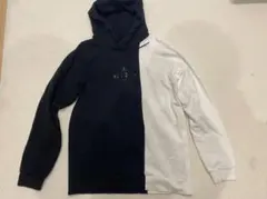 NIKE JORDAN 白黒バイカラー パーカー