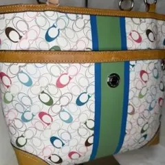 ⭐︎希少⭐︎COACH チェルシー ヘリテージ ストライプ シグネチャー トートのサムネイル