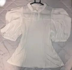 earth music&ecology 半袖ブラウス M ホワイト