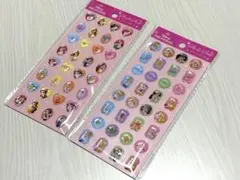 ディズニープリンセス　ストーンシール　2枚セット