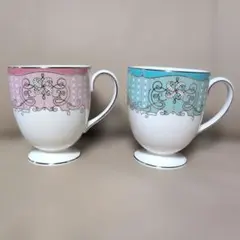 WEDGWOOD ウェッジウッド プシュケ ペアマグカップ ピンク　ブルー