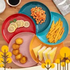 三日月型 食器 皿 セット プレート トレー プラスチック 北欧風