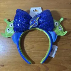 未使用！パリ限定 リトルグリーンメン トイストーリー カチューシャ ディズニー ◇パリディズニー◇限定ロゴ リトルグリーンメン トイストーリー