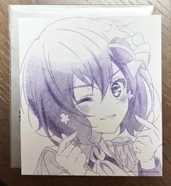 ゾンビランドサガ 映画　特典 色紙風カード　水野愛