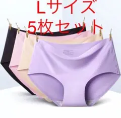 シームレスショーツ レディース パンツ 肌に優しい【L 5枚セット】