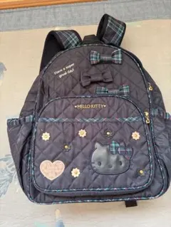 HELLO KITTY キルティング リュック チェック柄 子供用　キティ