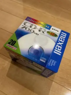 맥셀 CD-R 700MB 고속 48x 호환 가능, 20개 팩, 흰색, 신제품