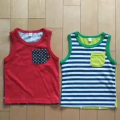 赤ちゃん ベビー タンクトップ 2枚 セット