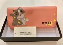 ANNA SUI 長財布 猫モチーフ サーモンピンクのサムネイル