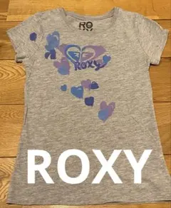 ROXY Tシャツ グレー ハート柄 M/M 7/8のサムネイル