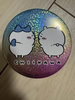 ちいかわ キディランド横浜店限定ノベルティ ホログラム缶バッジ