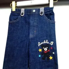 ミキハウス♡ダブルB ♡ワッペン♡デニムパンツ ♡130サイズ