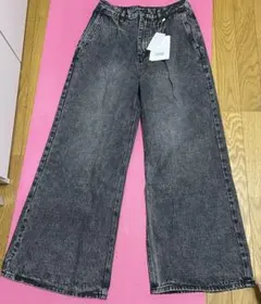 00s vintage ローライズワイドバギーデニム y2k フェアリー森ガール