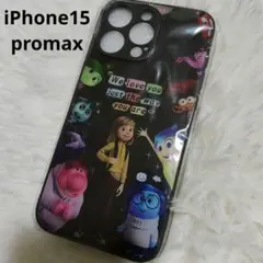 新品✨iPhone15 promax用　黒 インサイド・ヘッド ディズニー