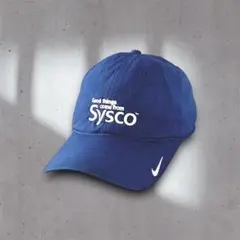 00s y2k NIKE キャップ 帽子 アメリカ 企業 ネイビー 男女兼用