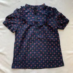 MARC BY MARC JACOBS フリルブラウス ネイビーのサムネイル