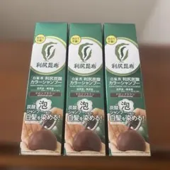 【新品未開封】サスティ　利尻昆布　利尻炭酸カラーシャンプー　ダークブラウン　3本 利尻昆布】 白髪用 利尻炭酸カラーシャンプー 《ダークブラウン》 3本