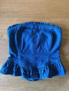 GAP X LOVE SHACK FANCY ダークブルーデニムビスチェのサムネイル