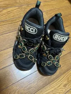 値下げ)Gucci フラッシュ トレック ビジュー スニーカー 仲里依紗着用
