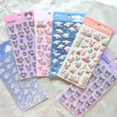 サンリオ キャラクターズ☆ぷくっとシール☆6種類セットのサムネイル