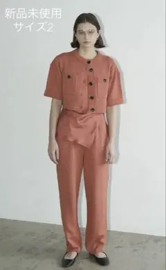CLANE HALF SLEEVE KNIT TOPS & PANTS SET