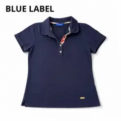 ブルーレーベル クレストブリッジ 半袖 ポロシャツ チェック ネイビー M相当のサムネイル