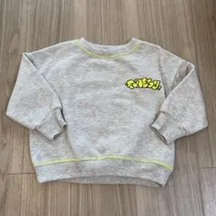 グレー トレーナー フロントロゴ付き　90㎝