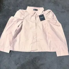 【新品未使用】URBAN CHERRY ピンクシャツ スカート　上下セット　90