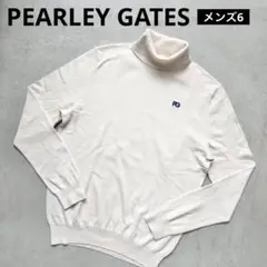 PEARLEY GATES パーリーゲイツ タートルネック ニットセーター 白6