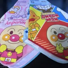 アンパンマン ループ付きハンドタオル 3枚セット✖️２　絵柄6種