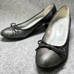 【GINZA Kanematsu】リボン パンプス ヒール 22.5cmのサムネイル
