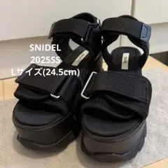 ⭐︎極美品【SNIDEL】スニーカーソール サンダル 厚底 24.0 24.5 黒 未使用級】SNIDEL スニーカーソールサンダル 厚底 24.5cm - メルカリ