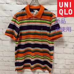 【新品未使用】UNIQLO ユニクロ ドライカノコ ボーダーポロシャツ 半袖